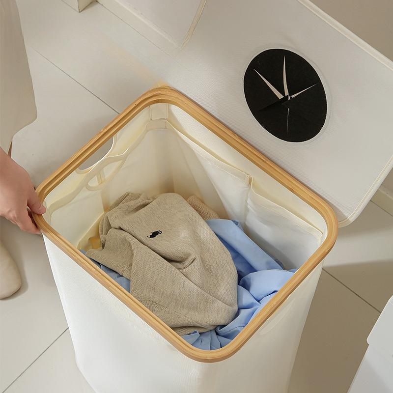 Multi functional miscellaneous storage basket dirty clothes basket bathroom dirty clothes storage basket foldable organizing box