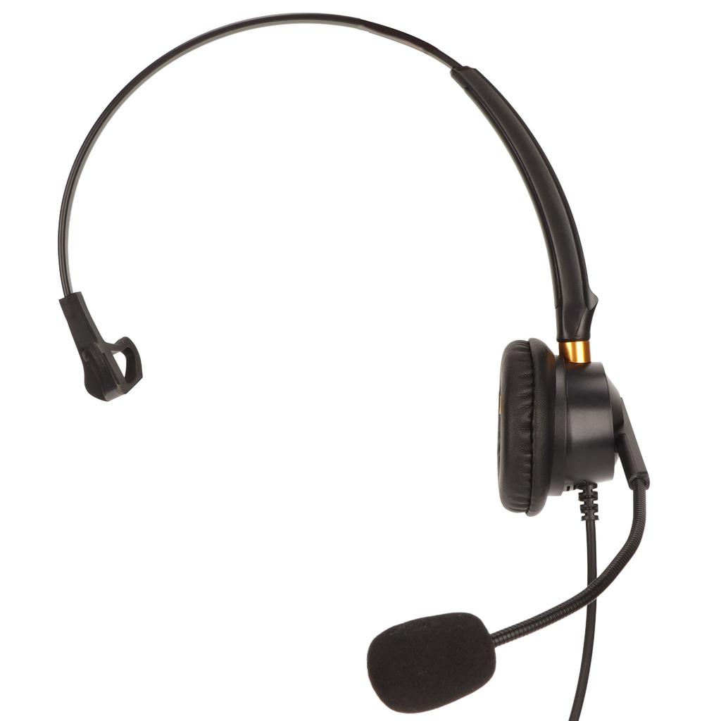 ENC Telephone Headset Active Noise Cancellation Single Ear Service Headphone for Telemarketing
