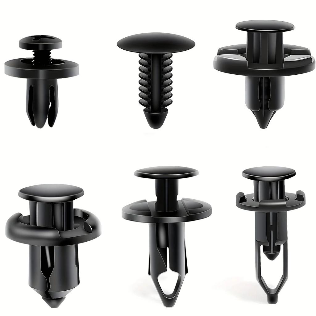 200PCS Universal Car Fixing Clip Six Sizes Of Mixed For Nissan Ford Honda Toyota Bumper Push Rivet Clip Auto Parts Removal Tools