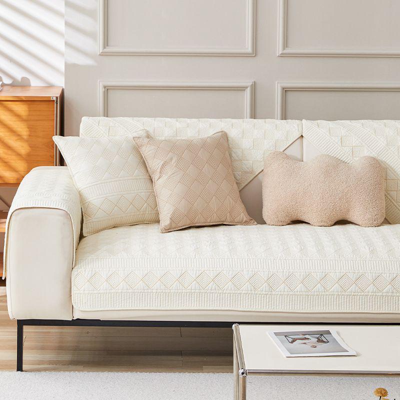 Four Seasons Non-Slip Pure Cotton Sofa Cushion - Modern Leather Sofa Cover 2026.