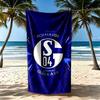 Asciugamano da Spiaggia Fc Schalke Asciugatura Rapida Morbido Microfibra Confortevole Leggero Portatile per Nuoto, Spiaggia, Campeggio, Viaggio, Accessori da Spiaggia, Palestra