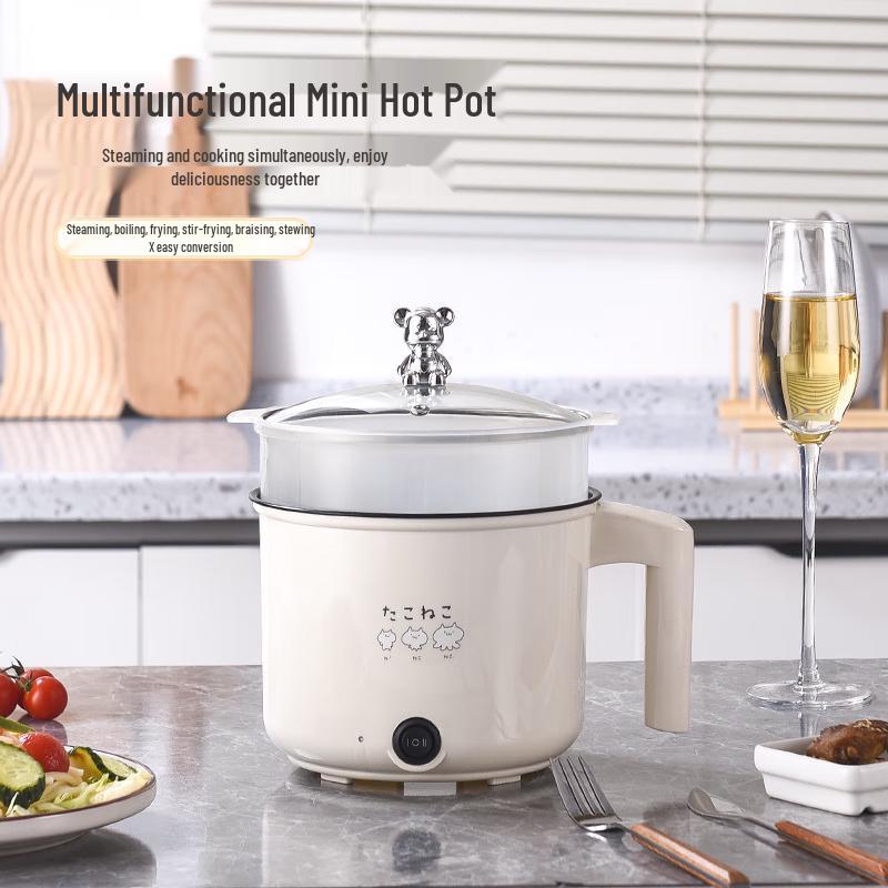 Multi-functional Electric Cooking Pot with Steamer