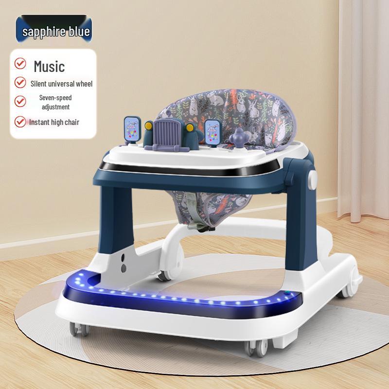 Rechargeable Remote-Controlled Baby Walker Car with Anti-Rollover Safety