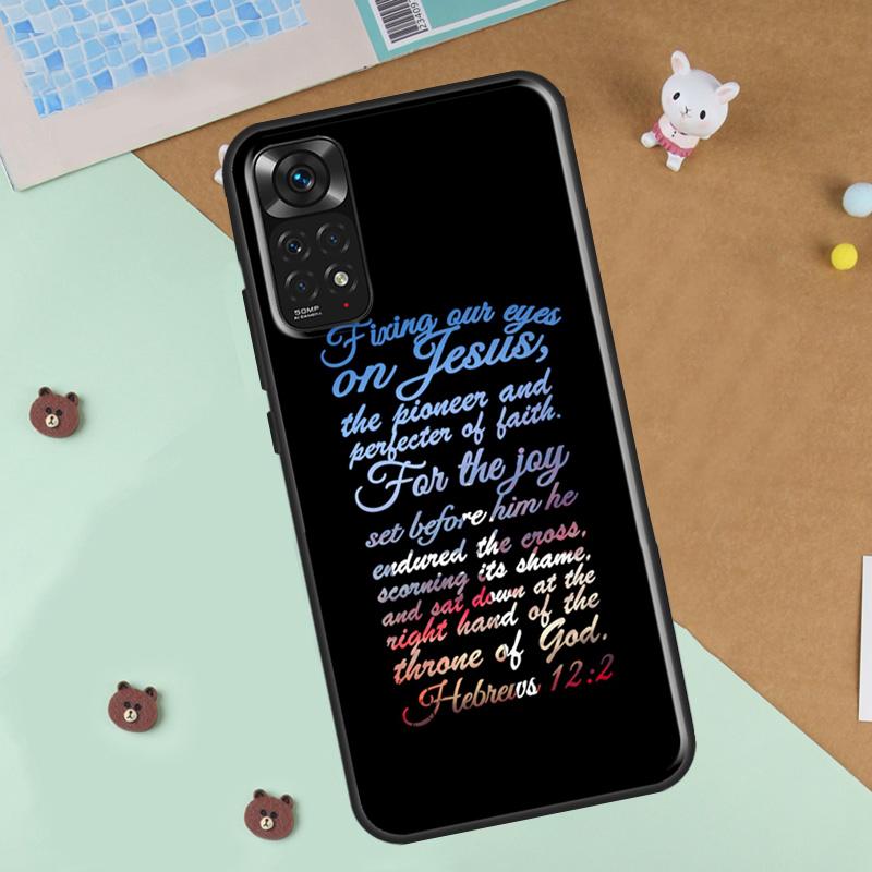 Faith Christian Religious Jesus Phone Case For Xiaomi Redmi Note 12 8 9 10 11 Pro 8T 9S 10S 11S 12S 10A 9C 10C 12C Cover