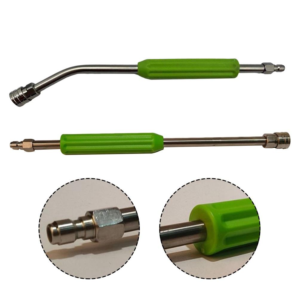 1pc 38cm Stainless Steel Pressure Washer Extension Wand For Gutter Undercarriage Desatascador Limpia Pipas Drain Cleaner