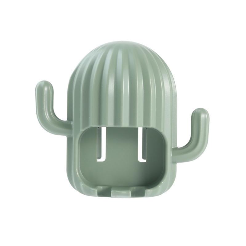 Wall Mounted Cactus Toothbrush Holder Headdress Hair Accessories Rack for Children Girl Boy Toothbrushes Organization