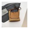 Women Large Capacity Lamb Wool Furry Bucket Shoulder Crossbody Daily Tote Bag