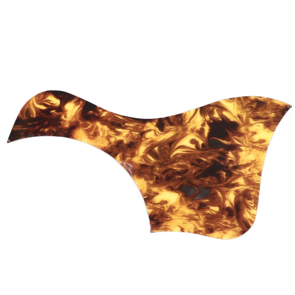 Guitar Pickguard Turtle Shell Color Self Adhesive PVC 41 Inch Acoustic Guitar Scratch Plate for Protection Bird Shape