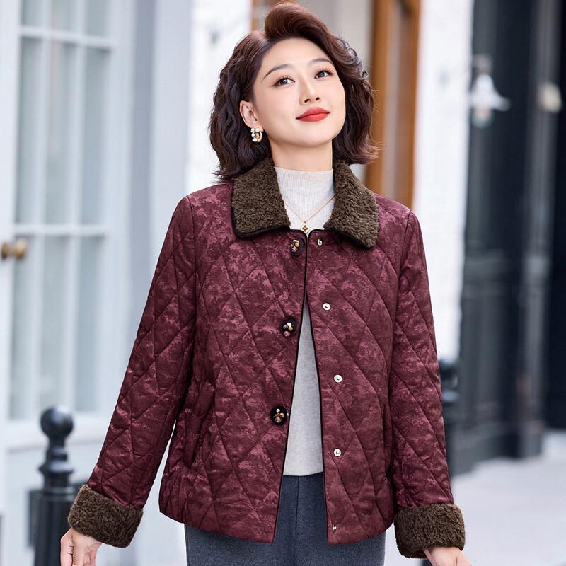 KAVON Women's Winter Lapel Padded Jacket