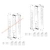 2Pcs Stylish Acrylic Curtain Tiebacks Hooks Decorative Drapery Holders Wall Mounted Clips for Living Room or Bedroom