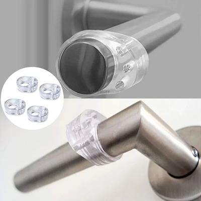 Door Stop Door stop Bezpečnostní doplňky Transparentní silikonová podložka na držadlo dveří Nárazový nárazník na stěnu