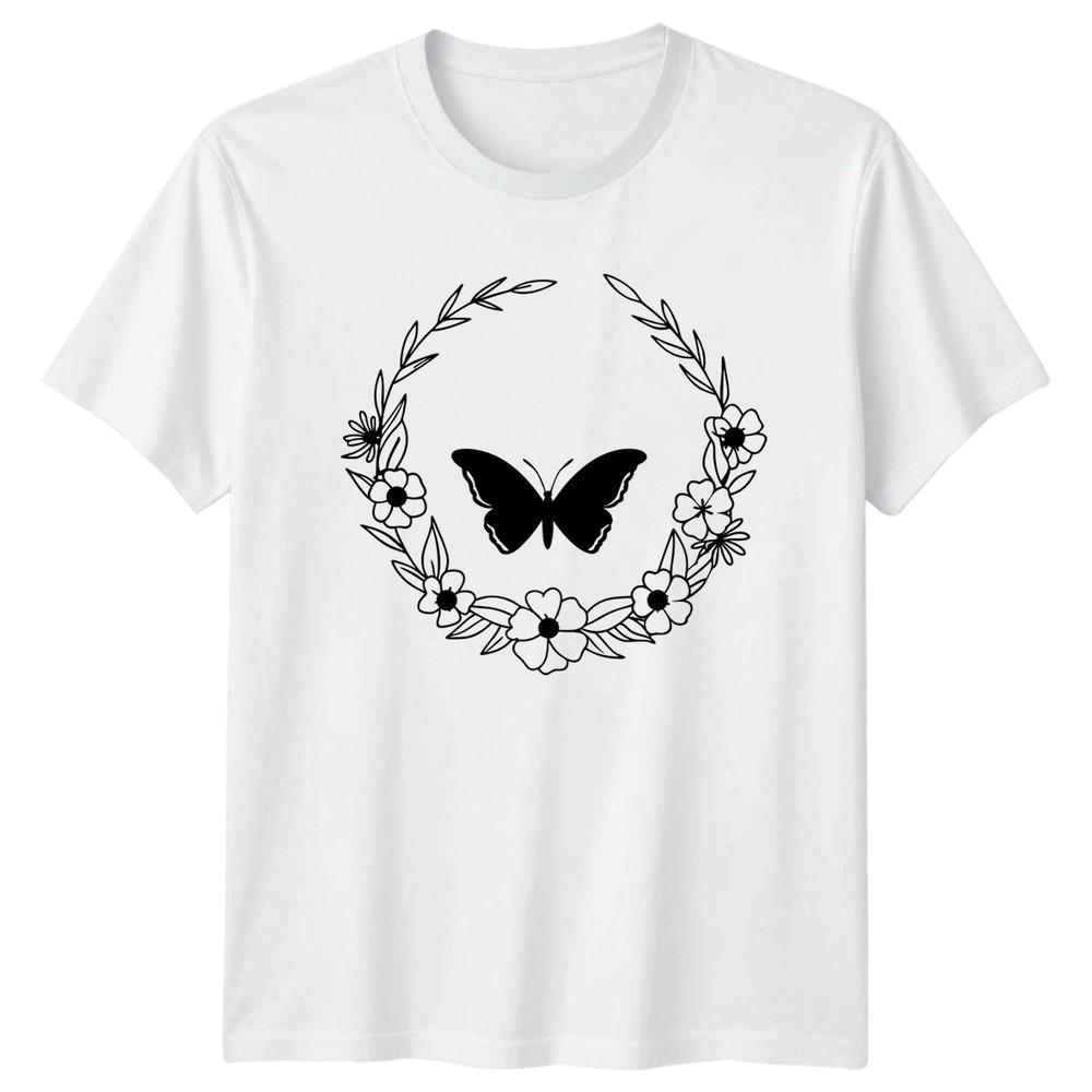 Hello Spring Unisexs TShirt Butterflies Nature Mothers Day Gift For Her S