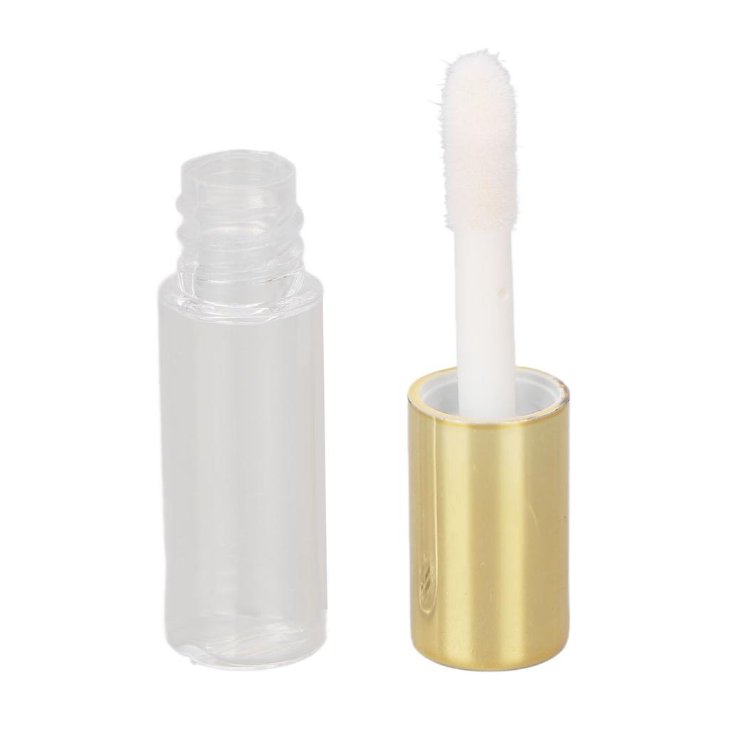 1.2ML Empty Lip Gloss Tubes Gold Transparent Sealed Small Lip Gloss Tube Travel Dispensing Tube for DIY Lip Gloss