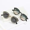 Fashion Classic Round Women Sunglasses Personalized Metal Leg Design Retro Ocean Film Men's Outdoor Driving Glasses Gafas De Sol