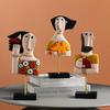 Face Art Statue Sculpture Resin Handmade Carving Figurine Study Studio Room