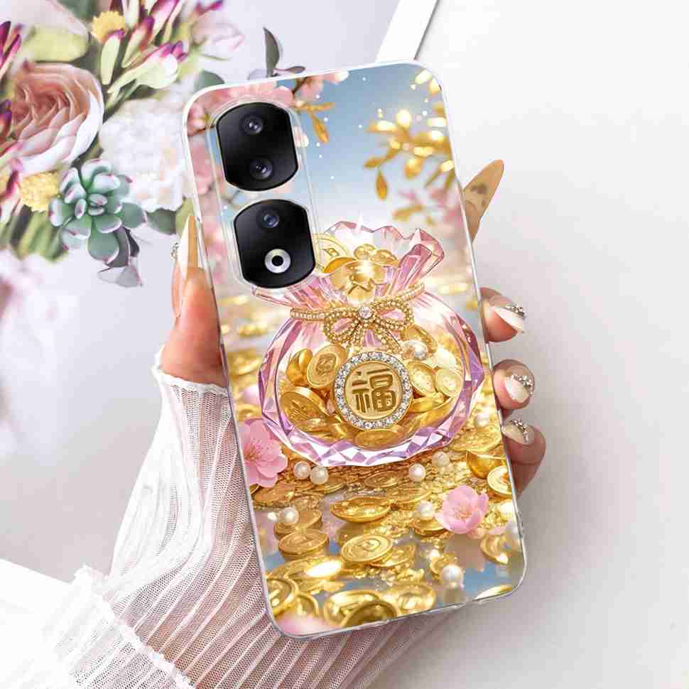 Funda para Honor 90 Pro 5G 6.78" Moda Mariposa Pintada Silicona TPU Cubierta Trasera Para Honor 90Pro 90 PRO 5G REP-AN00 Fundas para Teléfono