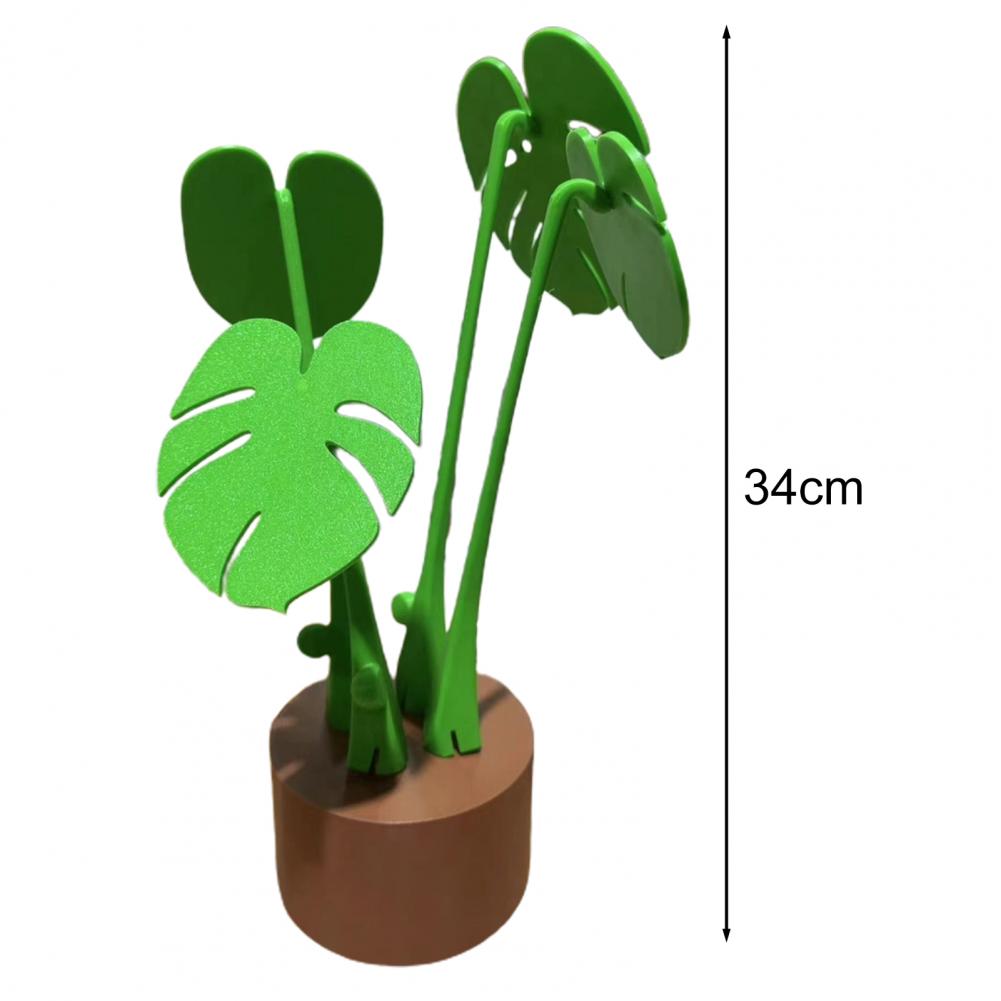 Podložka pod sklenici Ozdoba rostliny Moderní rostlinná dekorace Moderní 3D tištěná podložka pod sklenici Monstera Rostlina Umělý Dům s vestavěným pro snadné