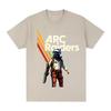 Arc Raiders Retro SciFi Illustration Shir 2026 Shooting Game Graphic Printing TEE 100cotton Comfortable High Quality Soft Tees