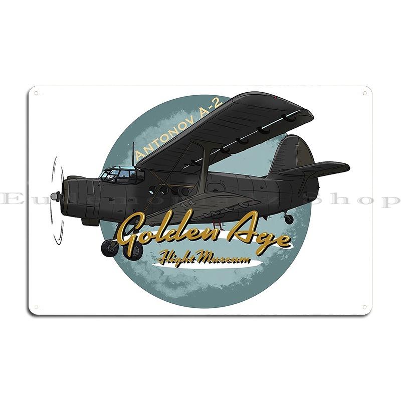 

Golden Age Flight Museum Antonov A 2 Metal Sign Sign Home Customize Garage Funny Tin Sign Poster 20x30cm