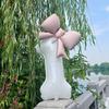 Number balloon set baby pink bow balloon ,white and pink balloon birthday proposal, weddingballoon decoration