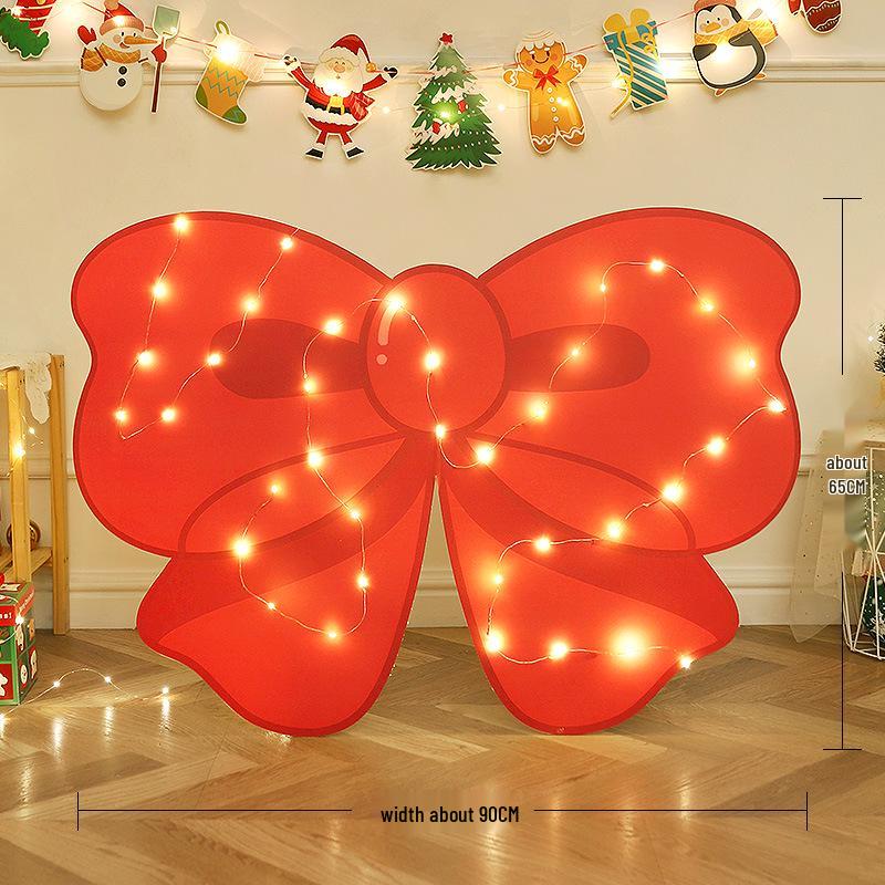 Ornamenti di Natale a Tema Babbo Natale: Set Scena Oggetto di Scena per Foto Vacanze all'Aperto