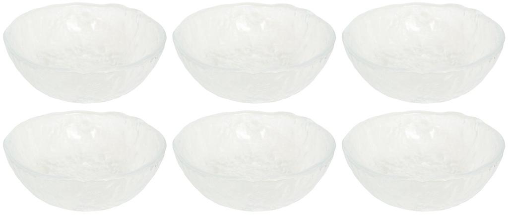 Aderia (ADERIA) Naruto Small Bowls, Clear, Maximum 13.8 x Height 5.6cm, Set of 6, Made in Japan, F-49634