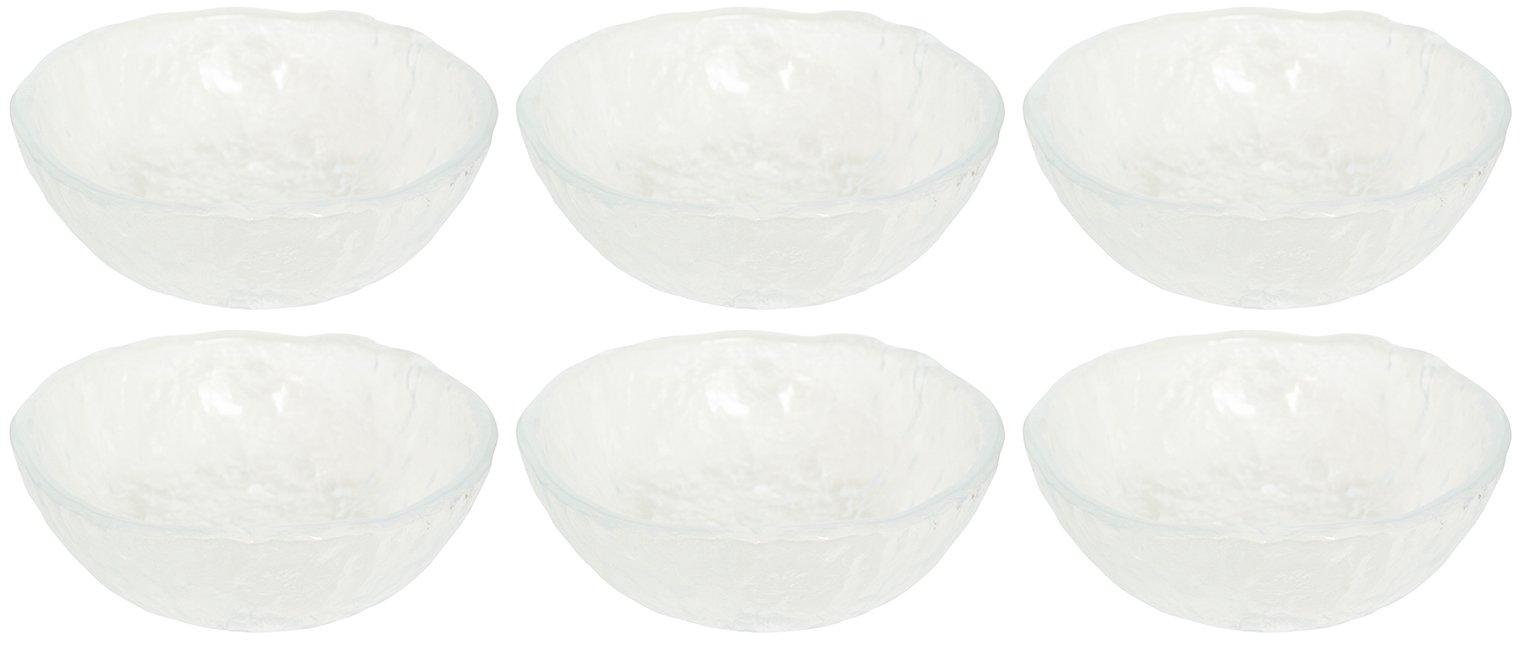 

Aderia (ADERIA) Naruto Small Bowls, Clear, Maximum 13.8 x Height 5.6cm, Set of 6, Made in Japan, F-49634