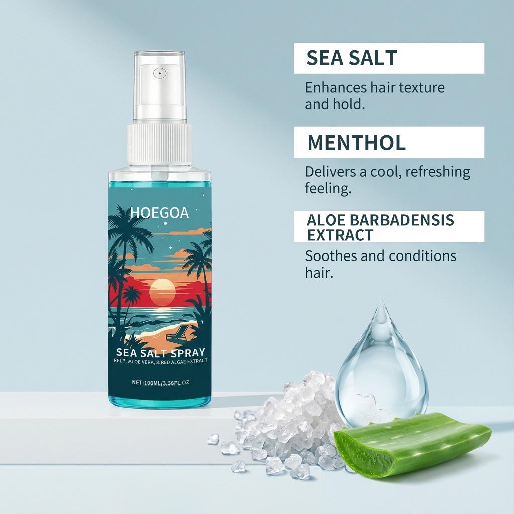 EAST MOON Sea Salt Styling Spray for Men's Hair - Texture, Volume & Refresh