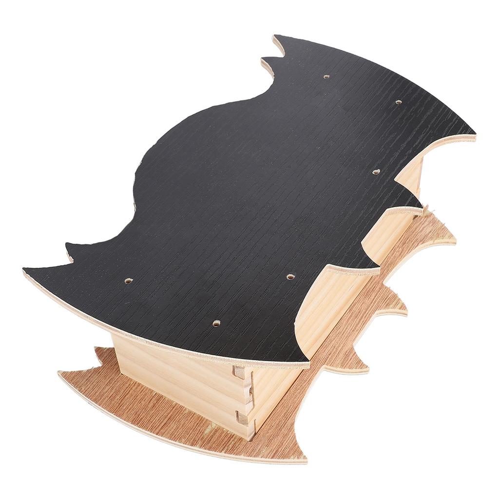 Budka pro netopýry Ručně vyráběná dřevěná Odolná proti povětrnostním vlivům Snadná instalace Ve tvaru netopýra Netopýří budka pro venkovní použití v zimě