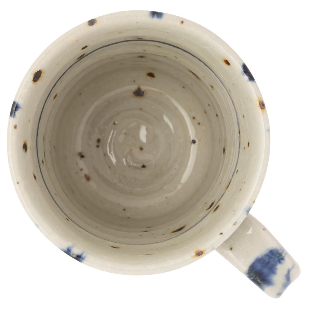 Marui Seito Shigaraki Ware Hechimon Mug, 320ml Capacity, Gosumaru Blue, 3-4462