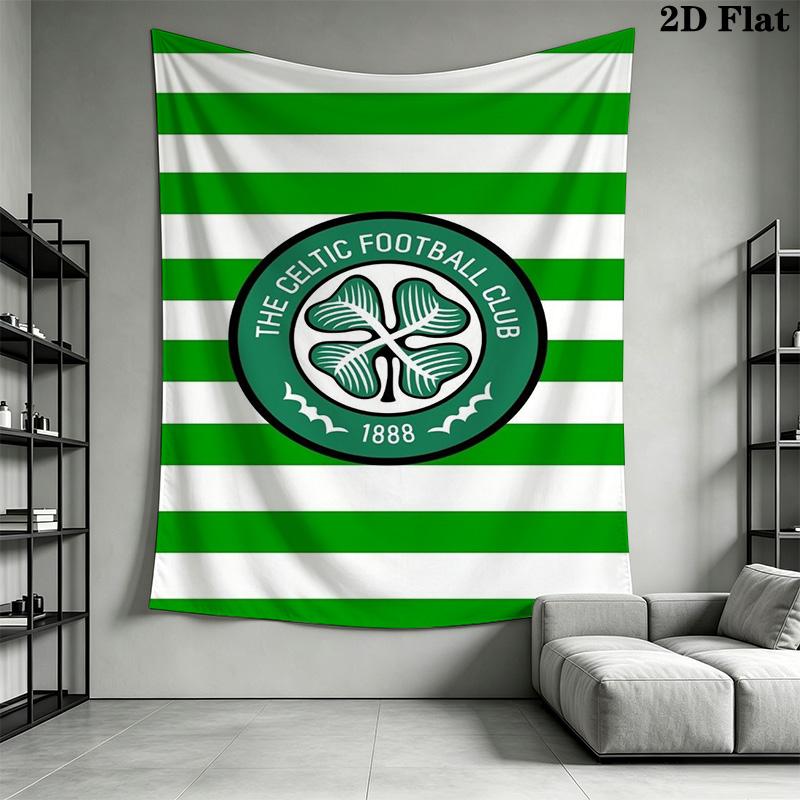 Celtic F.C Muster Heimdeko Wandteppich, Wandbehang, Dekorative Wohnmobil Wandtuch.NGT0928558