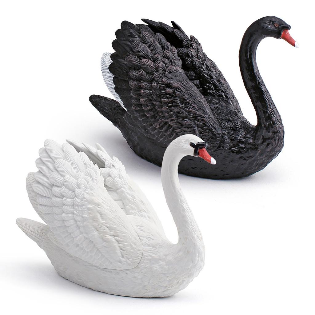 Wildlife Animal Pvc Swan Model With Realistic Design For Childrens Educational Decor