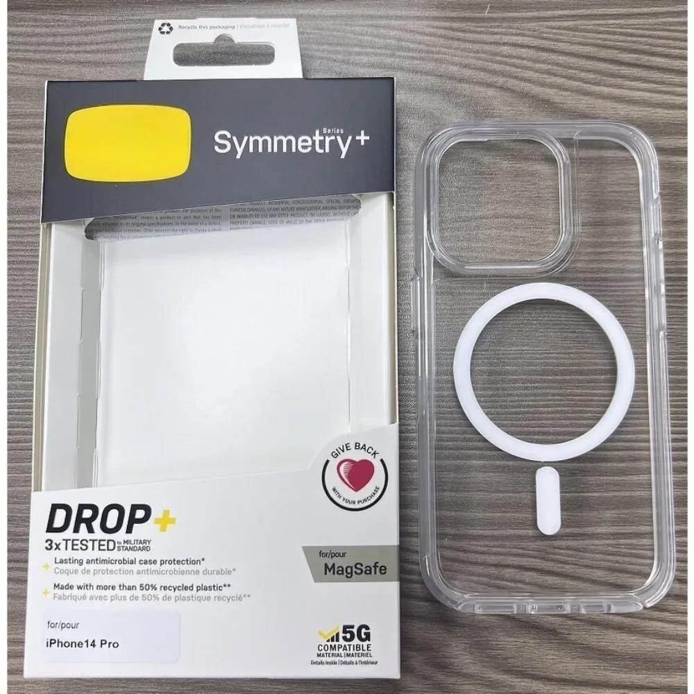 Transparentes Glitzer Symmetry+ für Magsafe Hülle Für IPhone 17 Pro Max Air 16 15 14 13 12 Klar Original Ott BOX Sturzsichere Hülle