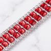 Iron on Trim Square Crystal Rhinestone Trim Rhinestone Hot Melt Hot Fix Tape DIY Rhinestone Chain Bridal Dress