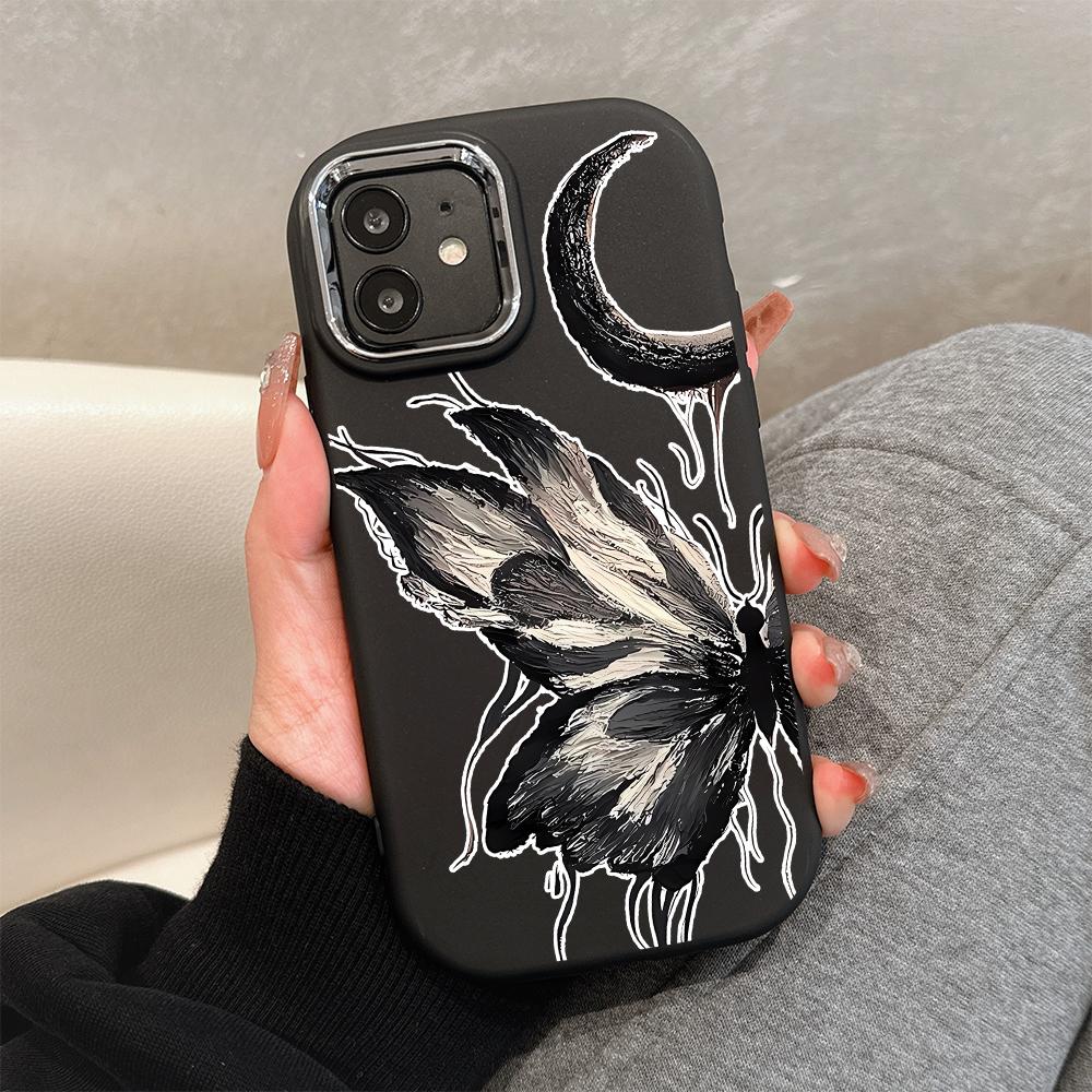 

Для OPPO A16 A38 A57 A58 A74 A78 A98 Reno8T Reno13F Realme C25S C53 C65 Мультяшный черный кот серебристый край мягкий жидкий силикон защитный чехол Realme C35 чёрный