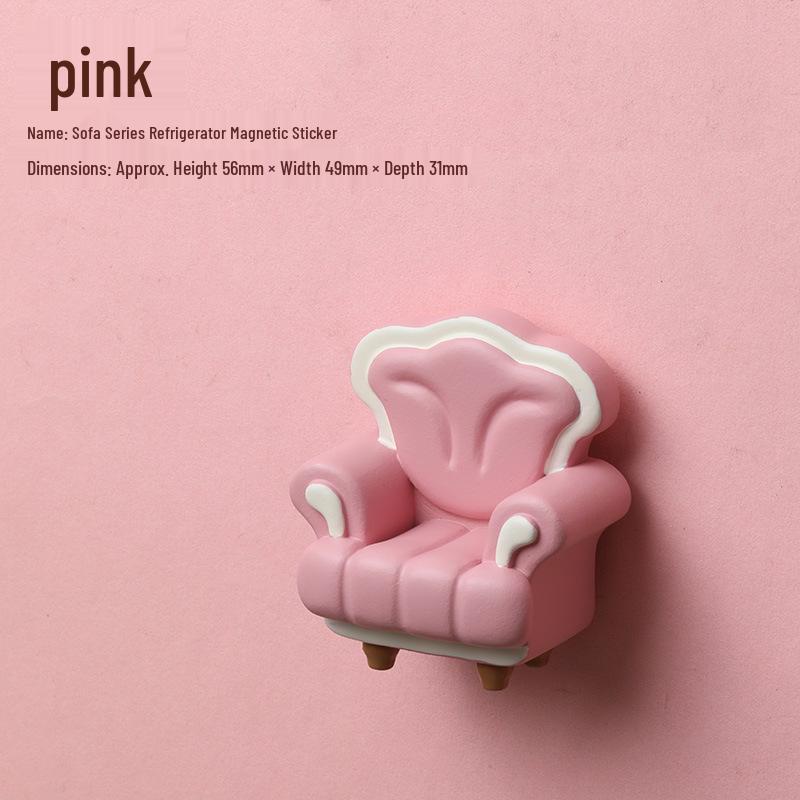 2024 3D Cartoon Magnet Sofa Refrigerator Stickers: Cute, Creative Resin Ornaments