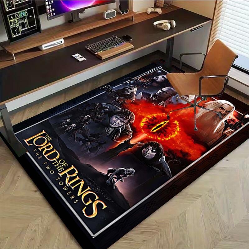 1pc Lord of the Rings Two Towers Carpet Office Rug Mat Home Decor Area Carpet Festival Gift Office desk chair carpet Longlasting Material1107L