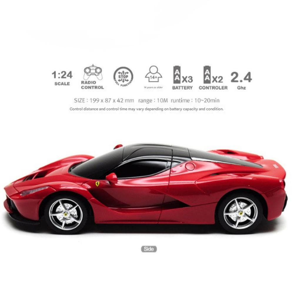 RC Car 1:24 LaFerrari Battery AA Type, Red, 1 pc