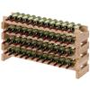 Wooden Crate for 48 Bottles 114x28x56.5cm Natural Wood