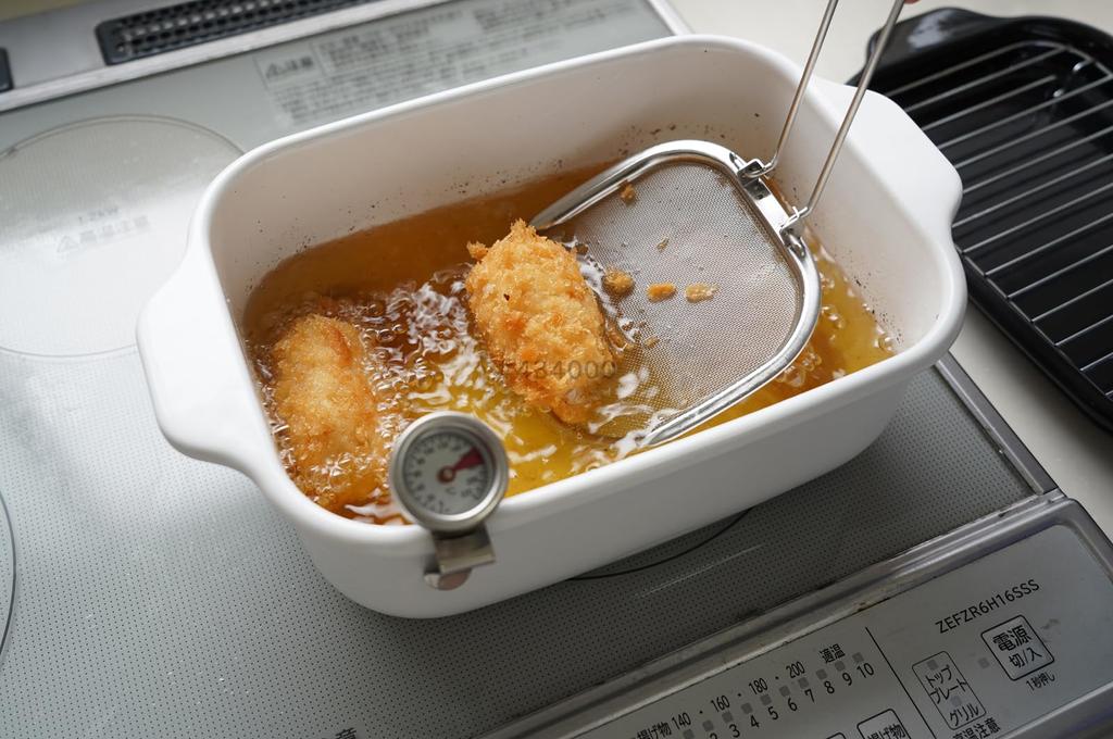 Fuji enamel square deep fryer wide fryer drainboard (with net, thermometer, net) TP-22KN.W