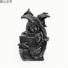 Resin Black Dragon Jewelry Box Gothic Storage Ring Holder Trinket Case Home Table Decor For Teens Women Halloween Birthday Gift