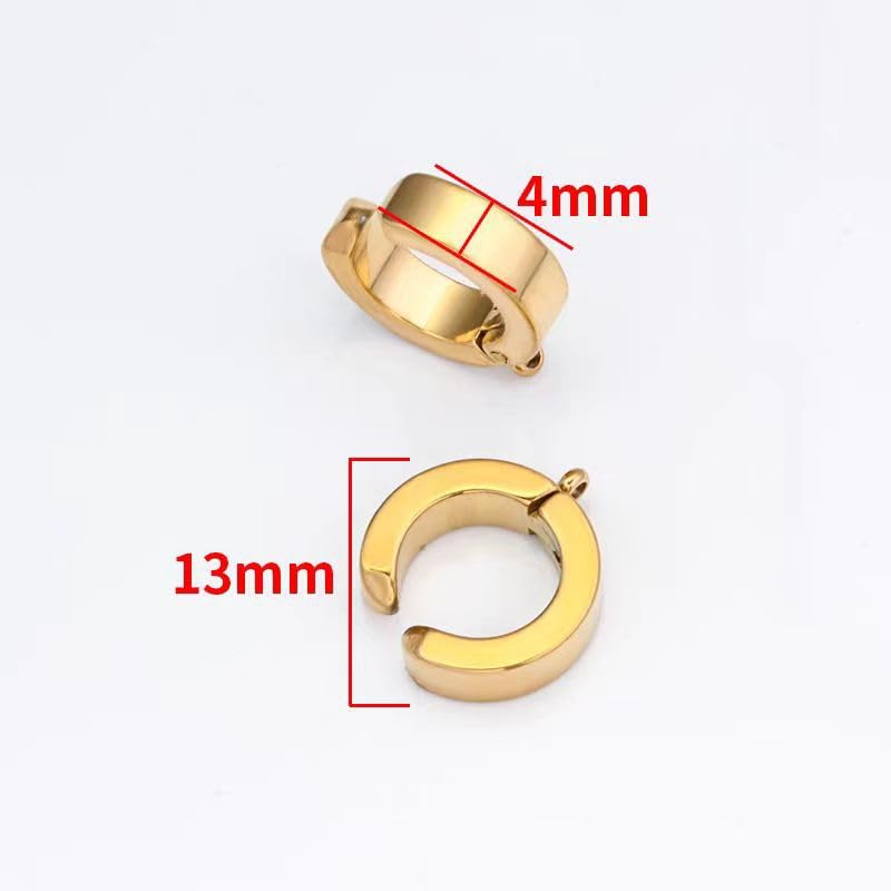 earrings ear cuff parts Metal fittings original charm attachment hoop repair spare men's ladies (Earrings, silver)