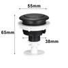Single Flush Button Designed for Toilet Tank Installation 11mm Size with Optional Bracket In Tough ABS Material