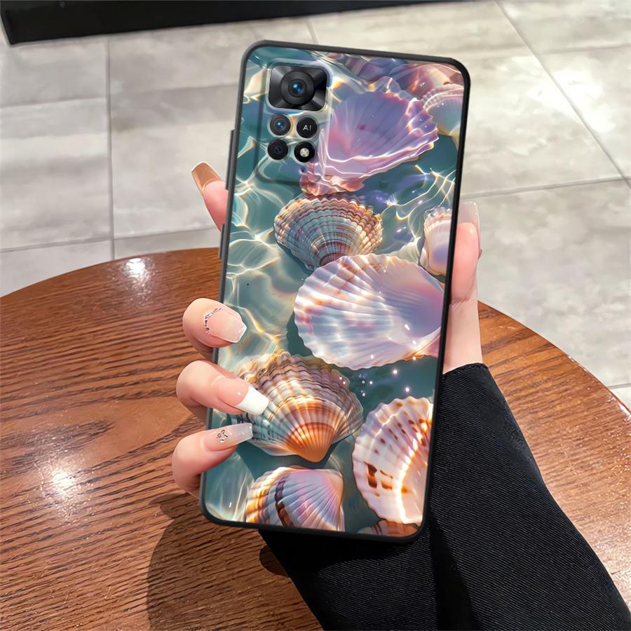 Ocean Scenery Pattern Funda Phone Cover Case for Xiaomi Redmi Note 11 10 9 12 Pro 10S 9S 14 7 8 11s 12s 13 Pro Plus