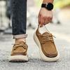 Autumn new men's shoes casual shoes leather shoes high-end light luxury fashion trend business platform lazy shoes
