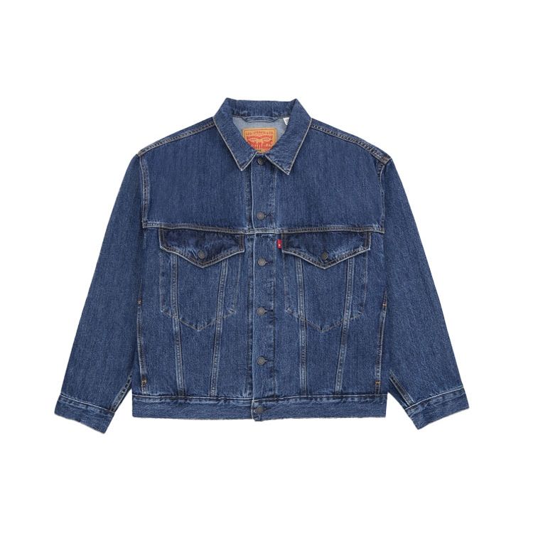 

Джинсовая куртка Levis на пуговицах, мужская, синяя 28789-0003