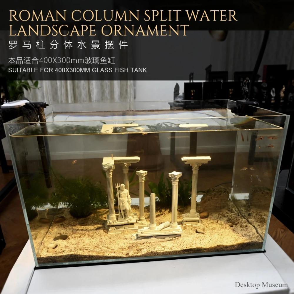 Fish Tank Water Landscape Roman Column Ornament Fish Tank Aquarium Landscape (185mm High) LTCP-407