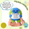 Positive Energy Crochet Earth Doll Crochet Vegetable Fruit Pickle Mini Gift Handmade Knitted Duck Ornament Home Room Decor