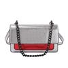 Women's K-G Colorful Splicing Chain Bag Fashionable And Versatile Color Blocking Bag Single Shoulder Crossbody Bag