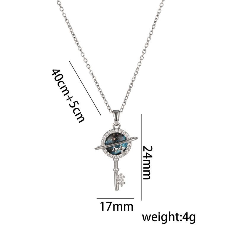 Specially for titanium steel planet starry sky non-fading necklace women's fashion personality versatile high-end sense collarbone chain jewelry